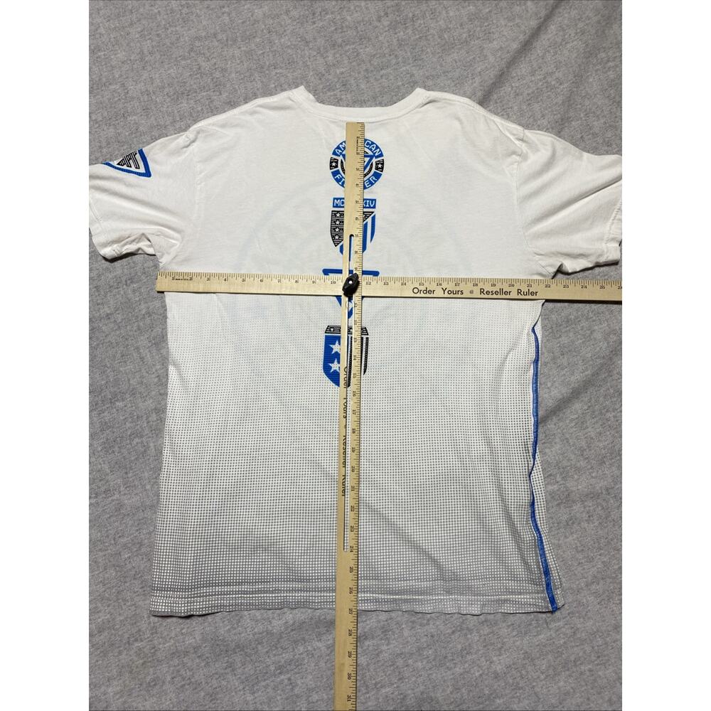 American Fighter T Shirt Mens Large White Hydro Core Performance MMA Athleisure - Picture 5 of 7